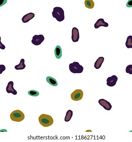 Light Blue, Green vector seamless texture with disks. Beautiful colored illustration with blurred circles in nature style. Template for business cards, websites.