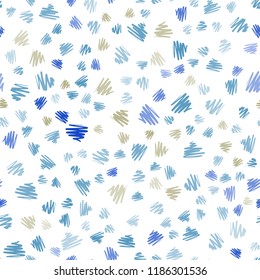 Light Blue, Green vector seamless pattern with sharp lines. Blurred decorative design in simple style with lines. Pattern for ads, posters, banners.
