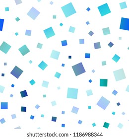 Light Blue, Green vector seamless layout with lines, rectangles. Abstract gradient illustration with rectangles. The template can be used as a background.