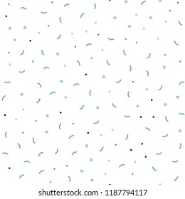 Light Blue, Green vector seamless template with circles, triangles. Modern abstract colorful illustration with spheres and lines. Design for textile, fabric, wallpapers.