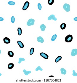 Light Blue, Green vector seamless cover with spots. Abstract illustration with colored bubbles in nature style. Trendy design for wallpaper, fabric makers.