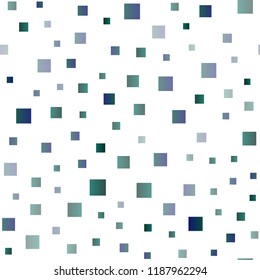 Light Blue, Green vector seamless cover in polygonal style. Rectangles on abstract background with colorful gradient. Pattern for commercials.