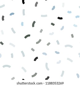 Light Blue, Green vector seamless template with bent ribbons. Shining crooked illustration in marble style. Textured wave pattern for backgrounds.