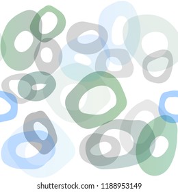 Light Blue, Green vector seamless pattern with spheres. Modern abstract illustration with colorful water drops. Template for business cards, websites.
