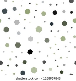 Light Blue, Green vector seamless backdrop with hexagons. Illustration with set of colorful hexagons. New template for your brand book.