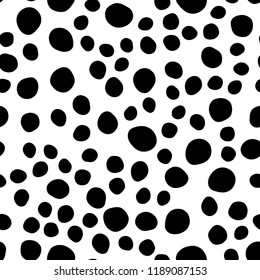 Light Blue, Green vector seamless backdrop with dots, spots. Colorful illustration with blurred circles in nature style. Pattern for design of fabric, wallpapers.