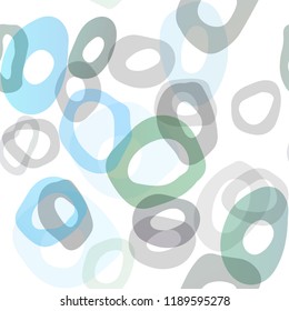 Light Blue, Green vector seamless layout with circle spots. Modern abstract illustration with colorful water drops. Template for business cards, websites.