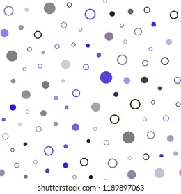 Light Blue, Green vector seamless template with circles. Abstract illustration with colored bubbles in nature style. Pattern for trendy fabric, wallpapers.