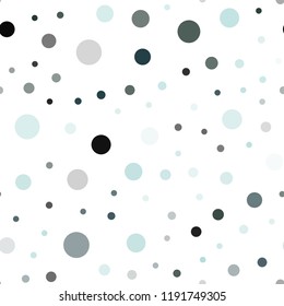 Light Blue, Green vector seamless cover with spots. Glitter abstract illustration with blurred drops of rain. Pattern for design of window blinds, curtains.