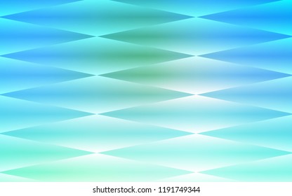 Light Blue, Green vector seamless template with crystals, rectangles. Illustration with set of colorful rectangles. Design for textile, fabric, wallpapers.