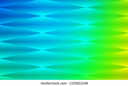 Light Blue, Green vector seamless cover in polygonal style. Illustration with set of colorful rectangles. Pattern for trendy fabric, wallpapers.