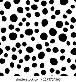 Light Blue, Green vector seamless pattern with spheres. Glitter abstract illustration with blurred drops of rain. Pattern for design of fabric, wallpapers.