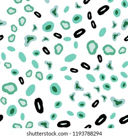 Light Blue, Green vector seamless layout with circle shapes. Illustration with set of shining colorful abstract circles. Trendy design for wallpaper, fabric makers.