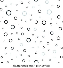 Light Blue, Green vector seamless backdrop with dots. Blurred bubbles on abstract background with colorful gradient. Pattern can be used for futuristic ad, booklets.