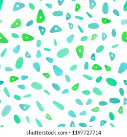 Light Blue, Green vector seamless template with crystals, circles. Abstract gradient illustration with circles, triangles. Pattern for commercials.