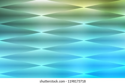 Light Blue, Green vector seamless backdrop with rectangles, squares. Glitter abstract illustration with rectangular shapes. Pattern for design of fabric, wallpapers.