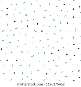 Light Blue, Green vector seamless pattern with spheres, triangles. Abstract illustration with colorful discs and triangles. Design for textile, fabric, wallpapers.