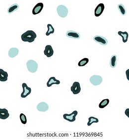 Light Blue, Green vector seamless cover with spots. Blurred decorative design in abstract style with bubbles. Trendy design for wallpaper, fabric makers.