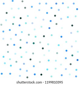Light Blue, Green vector seamless texture with disks. Blurred bubbles on abstract background with colorful gradient. Completely new template for your brand book.