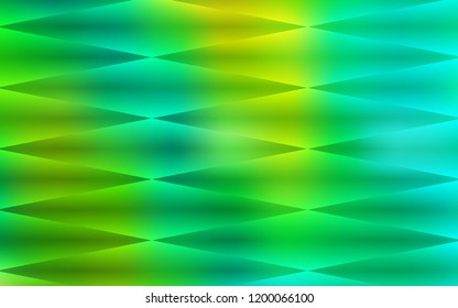 Light Blue, Green vector seamless cover in polygonal style. Modern abstract illustration with colorful rectangles. Pattern for design of window blinds, curtains.