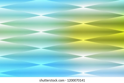Light Blue, Green vector seamless layout with lines, rectangles. Illustration with set of colorful rectangles. Pattern for trendy fabric, wallpapers.