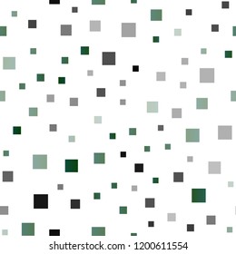 Light Blue, Green vector seamless template with crystals, rectangles. Glitter abstract illustration with rectangular shapes. Best design for your ad, poster, banner.