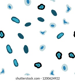 Light Blue, Green vector seamless layout with circle shapes. Abstract illustration with colored bubbles in nature style. Pattern for trendy fabric, wallpapers.