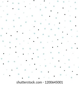 Light Blue, Green vector seamless backdrop with dots. Glitter abstract illustration with blurred drops of rain. Pattern for trendy fabric, wallpapers.