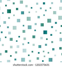 Light Blue, Green vector seamless backdrop with rectangles, squares. Glitter abstract illustration with rectangular shapes. Pattern for busines ad, booklets, leaflets