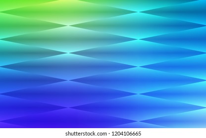 Light Blue, Green vector seamless texture in rectangular style. Rectangles on abstract background with colorful gradient. Pattern for trendy fabric, wallpapers.