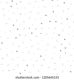 Light Blue, Green vector seamless template with circles, triangles. Design with connection of dots and lines on colorful background. Design for textile, fabric, wallpapers.