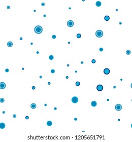 Light Blue, Green vector seamless backdrop with dots. Illustration with set of shining colorful abstract circles. Pattern for design of fabric, wallpapers.