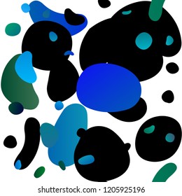 Light Blue, Green vector seamless cover with circles. Glitter abstract illustration with blurred drops of rain. Design for textile, fabric, wallpapers.