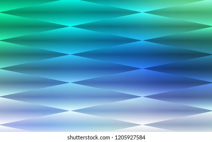 Light Blue, Green vector seamless layout with lines, rectangles. Beautiful illustration with rectangles and squares. Pattern for design of window blinds, curtains.