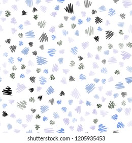 Light Blue, Green vector seamless pattern with sharp lines. Blurred decorative design in simple style with lines. Best design for your ad, poster, banner.