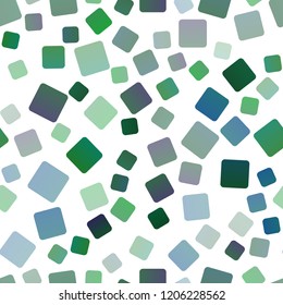 Light Blue, Green vector seamless cover in polygonal style. Modern abstract illustration with colorful rectangles. Pattern can be used for websites.