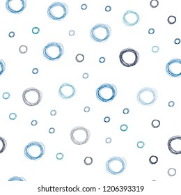 Light Blue, Green vector seamless cover with spots. Glitter abstract illustration with blurred drops of rain. Pattern can be used for ads, leaflets.