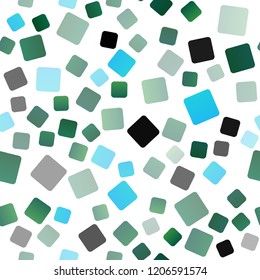 Light Blue, Green vector seamless cover in polygonal style. Modern abstract illustration with colorful rectangles. Smart design for your business advert.