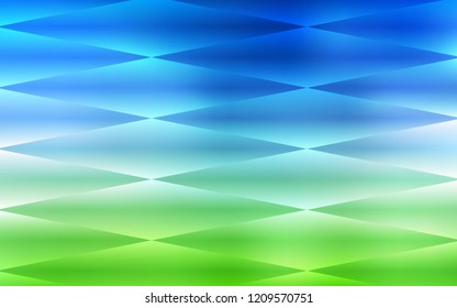 Light Blue, Green vector seamless template with crystals, rectangles. Abstract gradient illustration with rectangles. Template for business cards, websites.
