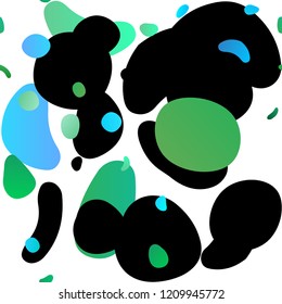 Light Blue, Green vector seamless pattern with spheres. Illustration with set of shining colorful abstract circles. Template for business cards, websites.