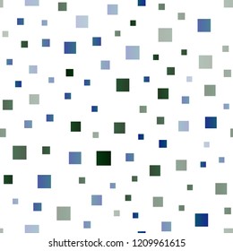 Light Blue, Green vector seamless background with rectangles. Abstract gradient illustration with rectangles. Best design for your ad, poster, banner.