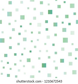 Light Blue, Green vector seamless template with crystals, rectangles. Decorative design in abstract style with rectangles. Pattern can be used for websites.