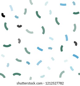 Light Blue, Green vector seamless background with abstract circles. Colorful illustration in abstract marble style with gradient. A completely new memphis design for your business.