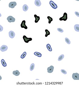 Light Blue, Green vector seamless pattern with spheres. Beautiful colored illustration with blurred circles in nature style. Pattern for design of fabric, wallpapers.