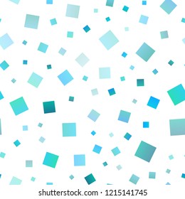 Light Blue, Green vector seamless template with crystals, rectangles. Beautiful illustration with rectangles and squares. The template can be used as a background.