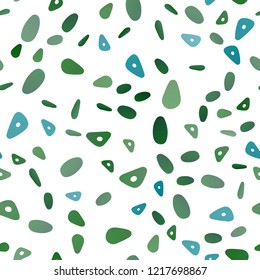 Light Blue, Green vector seamless pattern in polygonal style with circles. Illustration with set of colorful circles, triangles. The template can be used as a background.
