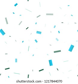 Light Blue, Green vector seamless texture in rectangular style. Modern abstract illustration with colorful rectangles. The template can be used as a background.