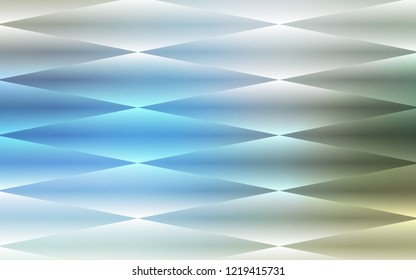 Light Blue, Green vector seamless cover in polygonal style. Decorative design in abstract style with rectangles. Trendy design for wallpaper, fabric makers.