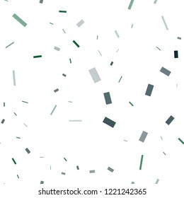 Light Blue, Green vector seamless template with crystals, rectangles. Decorative design in abstract style with rectangles. Smart design for your business advert.