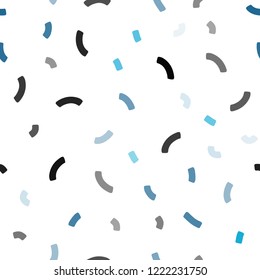 Light Blue, Green vector seamless template with lava shapes. Shining crooked illustration in marble style. Pattern for your business design.
